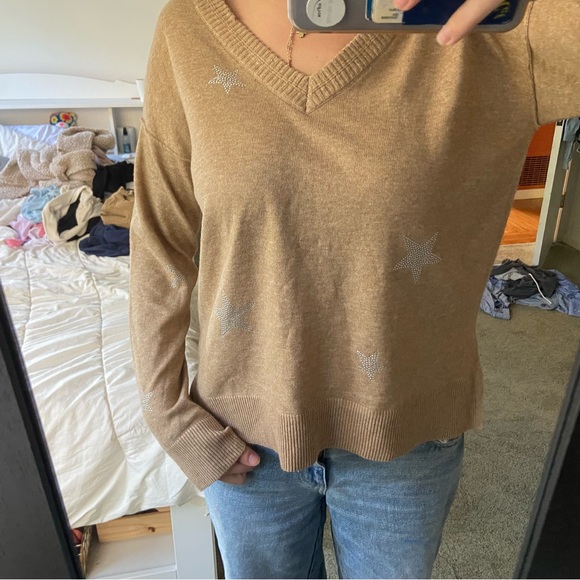 Multi-coloured long sleeve crop top + sweater bundle - Picture 9 of 9